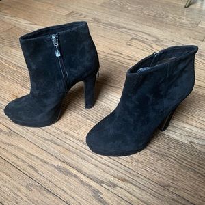 BCBGeneration Joesana Black Suede Ankle Boot 7